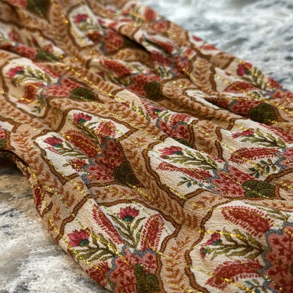 Anthropologie | Blank London | Boho Long Sleeve Lurex Blouse Size M Medium - Picture 10 of 14